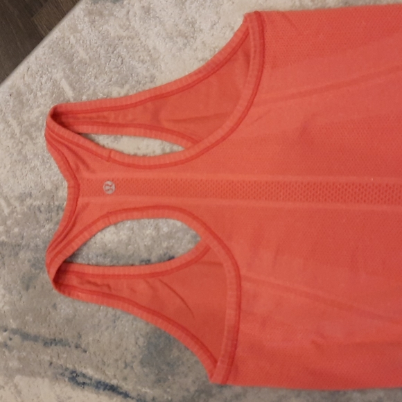 Lulu Lemon Racerback Tank Top Orange Size 4 - Picture 3 of 6